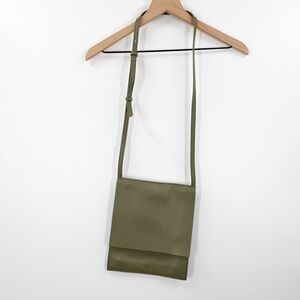 Steven Alan NEW Green Pebbled Leather Crossbody Purse